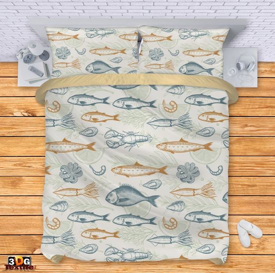 Ágynemű szett  Fish beige