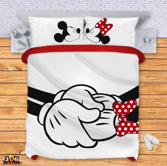 Ágynemű szett Mickey and Minnie kiss