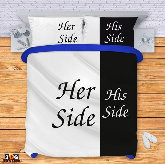 Ágynemű szett Her side, his side