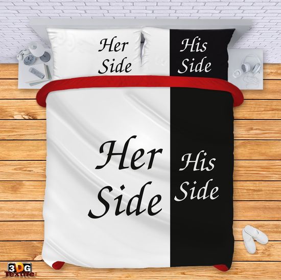 Ágynemű szett Her side, his side