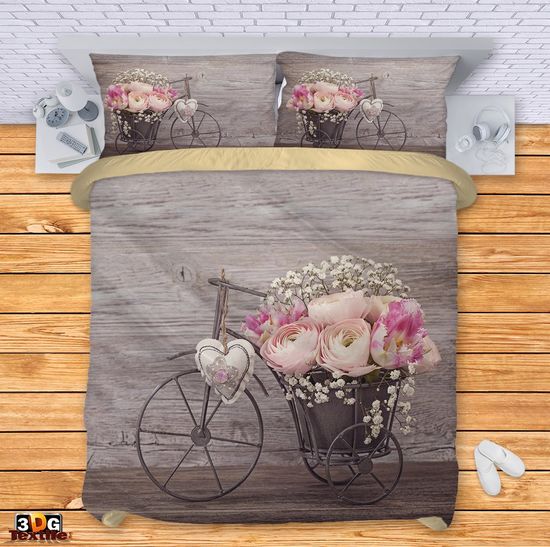 Ágynemű szett Bike with Flowers