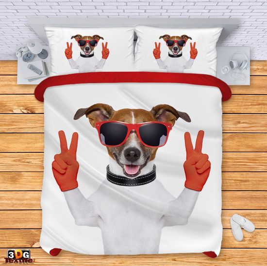 Ágynemű szett Dog with Glasses