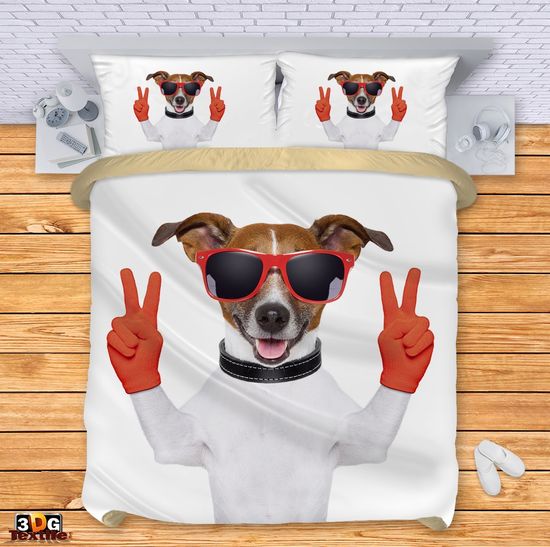 Ágynemű szett Dog with Glasses