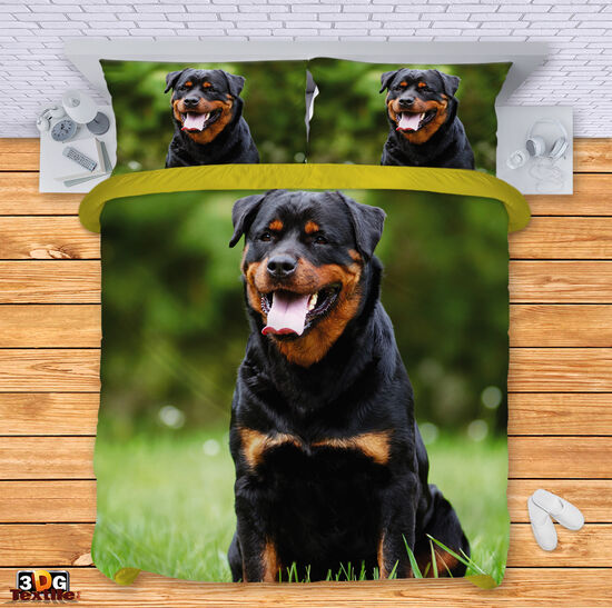 Ágynemű szett Black Rottweiler