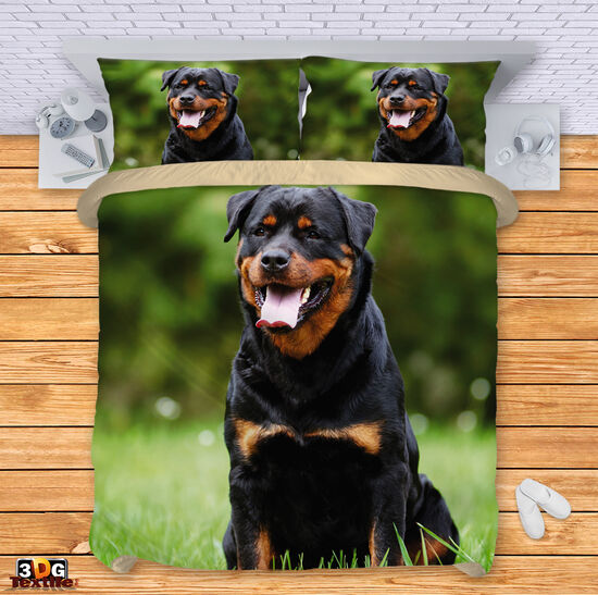 Ágynemű szett Black Rottweiler