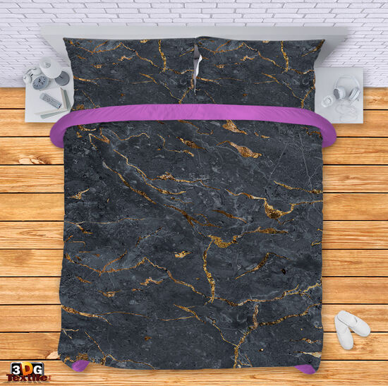 Ágynemű szett Black Marble