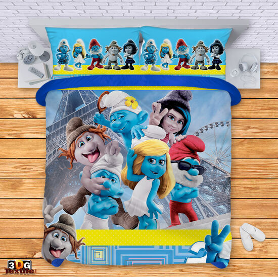 Ágynemű szett The Smurfs