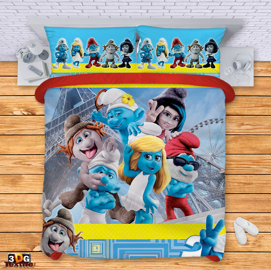 Ágynemű szett The Smurfs