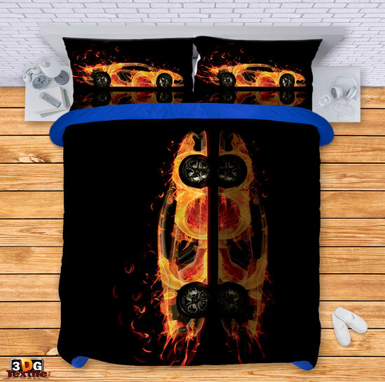 Ágynemű szett Lamborghini in flames
