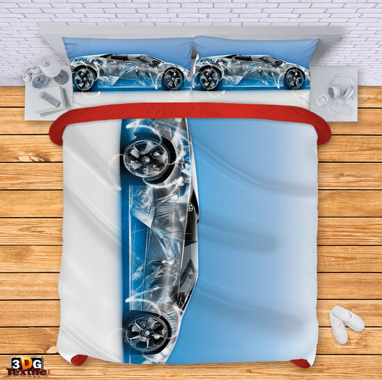 Ágynemű szett Blue Lamborghini