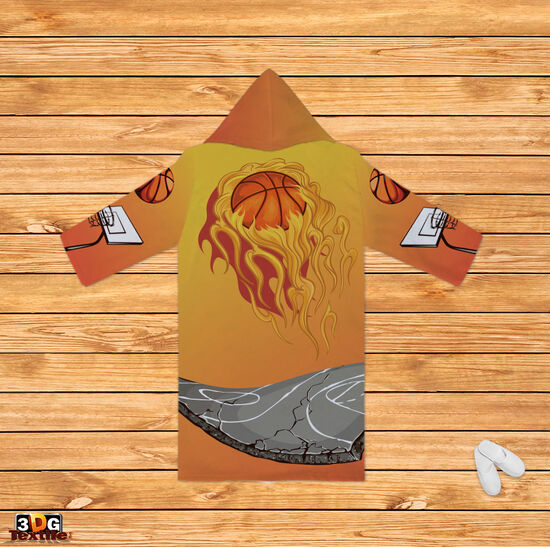 Fürdőköpeny Print Basketball