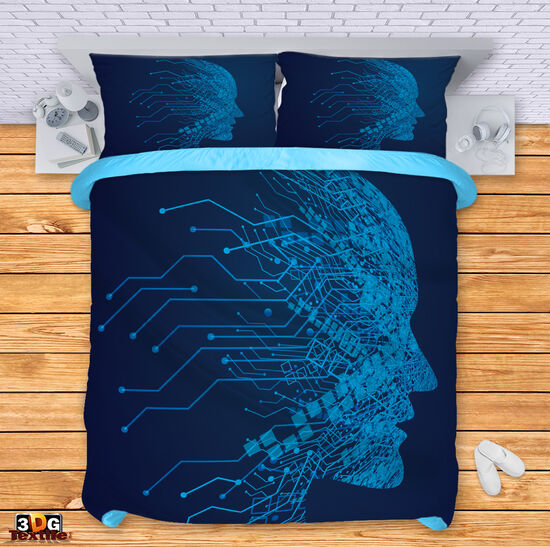 Ágynemű szett Digital face