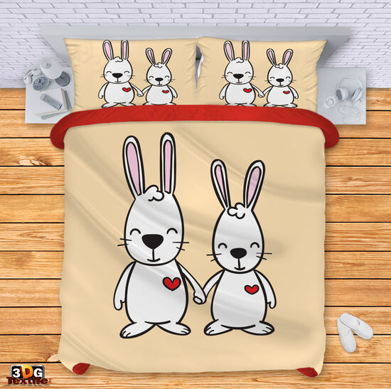 Ágynemű szett Rabbit love