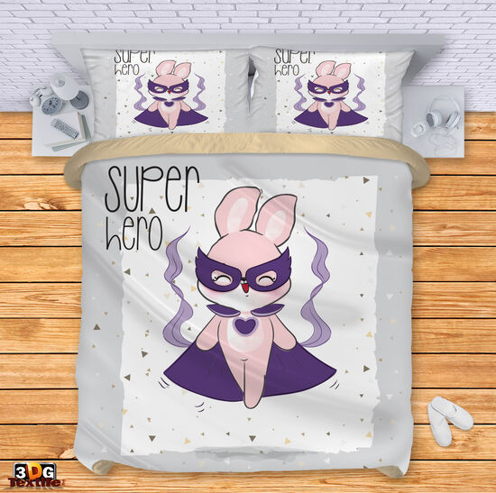 Ágynemű szett Super hero rabbit