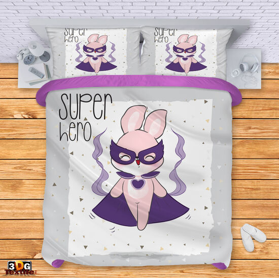 Ágynemű szett Super hero rabbit