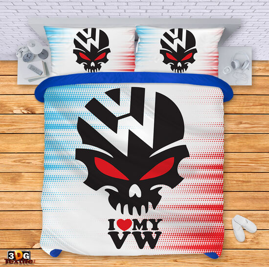 Ágynemű szett Skull Volkswagen