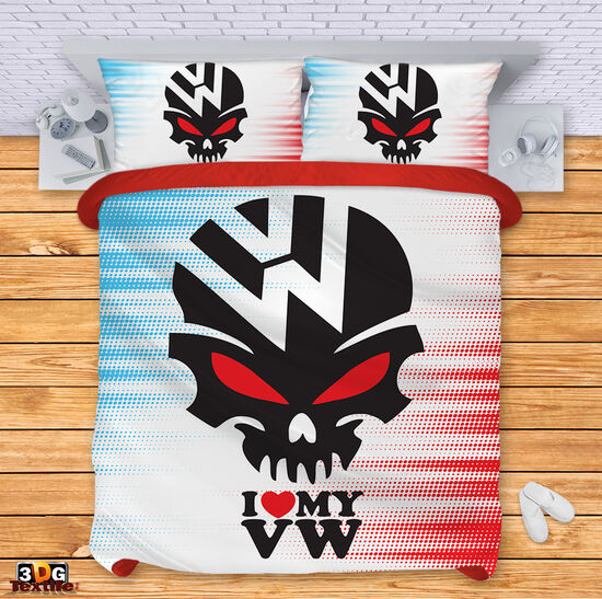Ágynemű szett Skull Volkswagen