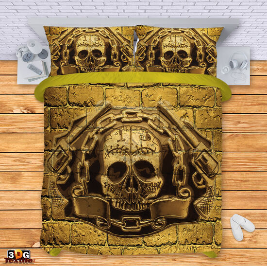 Ágynemű szett Golden skull