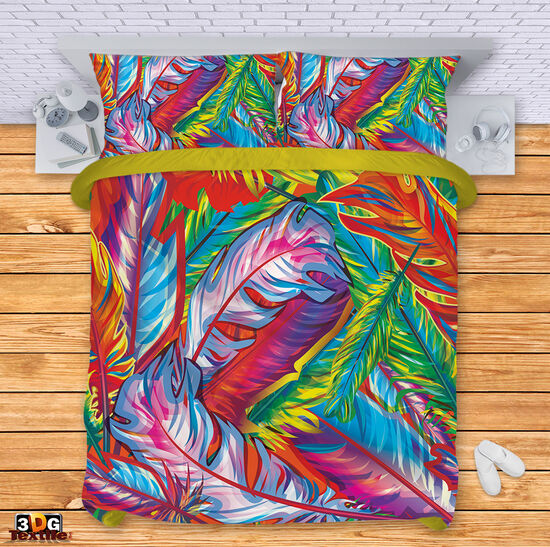 Ágynemű szett Colorful feathers