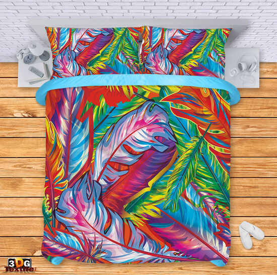 Ágynemű szett Colorful feathers