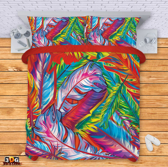 Ágynemű szett Colorful feathers