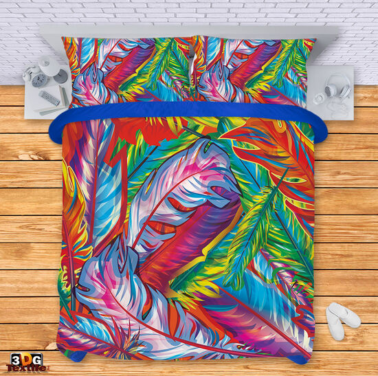 Ágynemű szett Colorful feathers