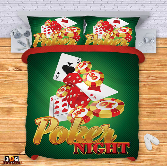 Ágynemű szett Poker night