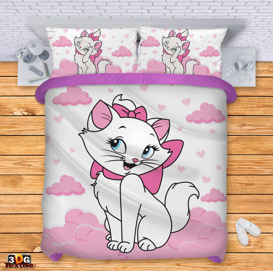 Ágynemű szett Marie Cat white