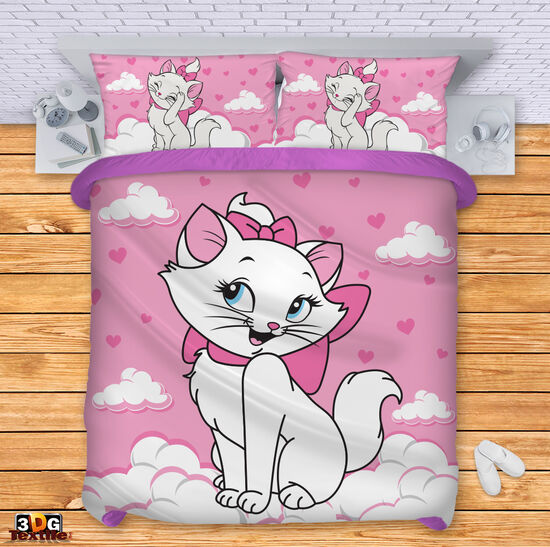 Ágynemű szett Marie Cat pink