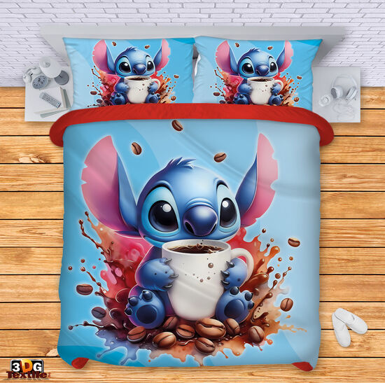 Ágynemű szett Stitch Coffee blue
