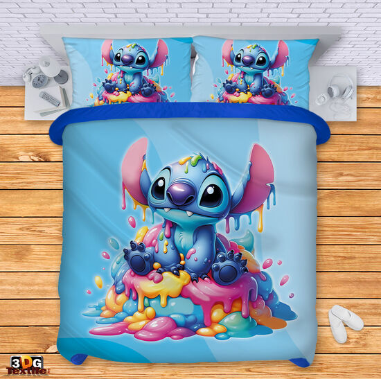 Ágynemű szett Stitch Ice cream blue