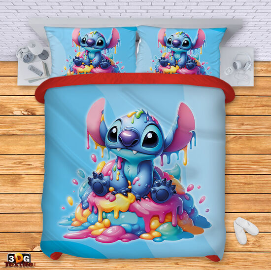 Ágynemű szett Stitch Ice cream blue