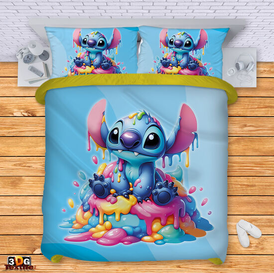 Ágynemű szett Stitch Ice cream blue