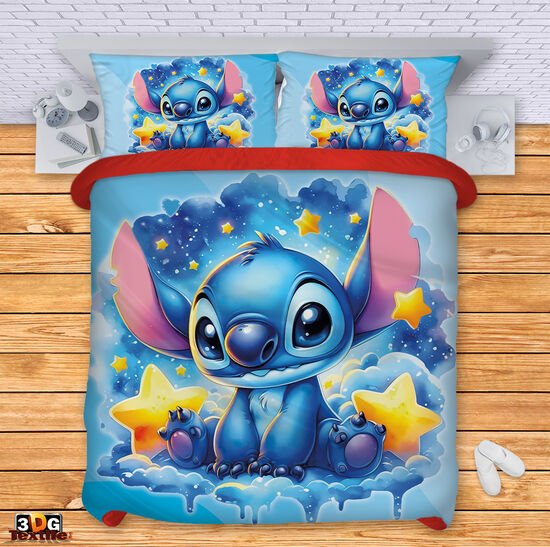 Ágynemű szett Stitch Night blue