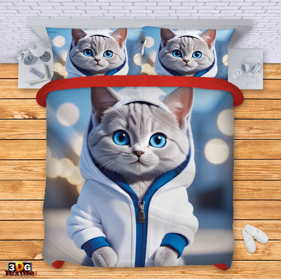 Ágynemű szett Cute cat AI