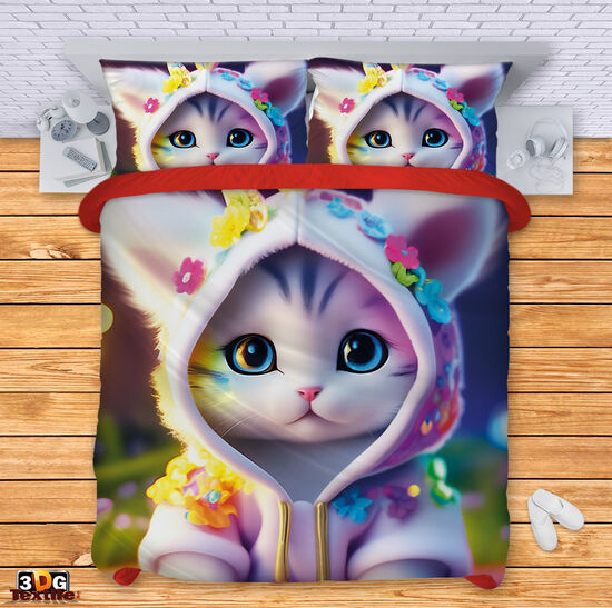 Ágynemű szett Cute cat AI 2