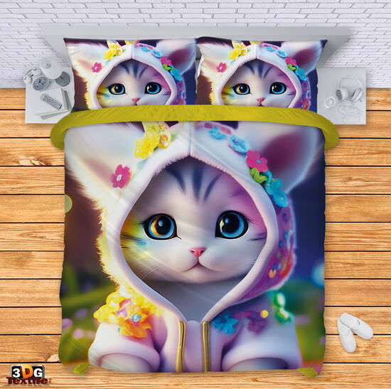 Ágynemű szett Cute cat AI 2