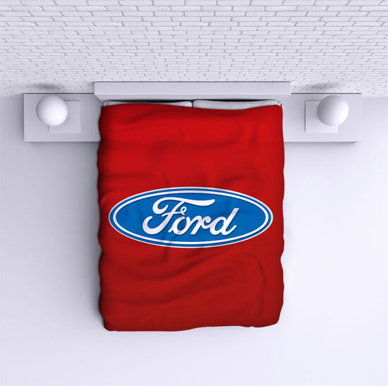 Ágytakaró Ford red