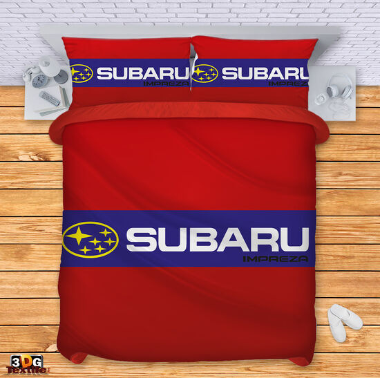 Ágynemű szett Subaru Impreza red