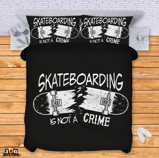 Ágynemű szett Skateboarding is not a crime