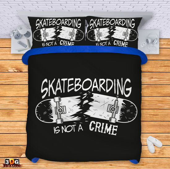 Ágynemű szett Skateboarding is not a crime