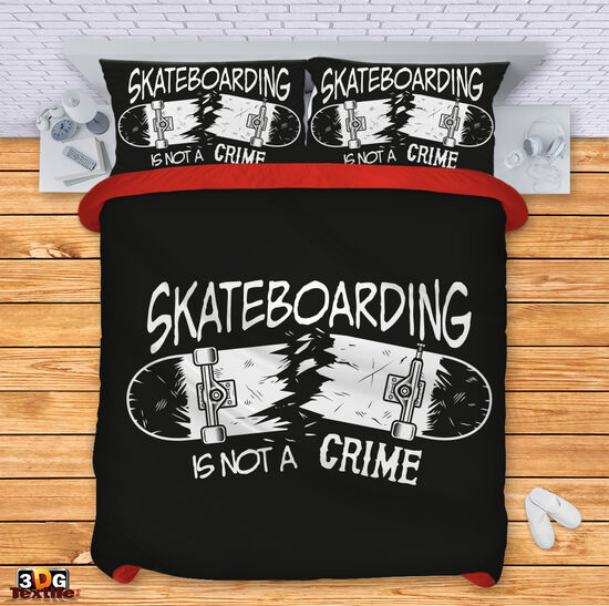 Ágynemű szett Skateboarding is not a crime