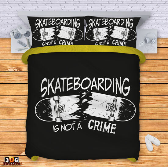 Ágynemű szett Skateboarding is not a crime