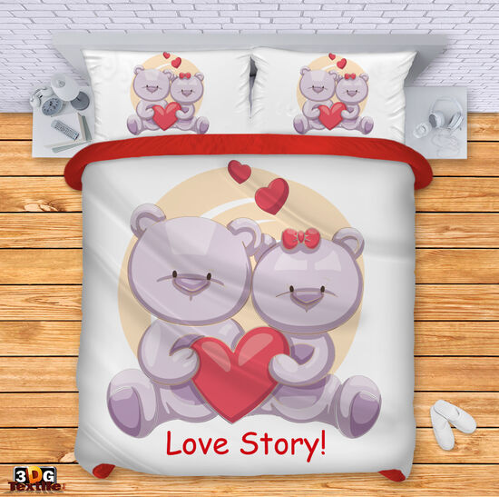 Ágynemű szett Love bears