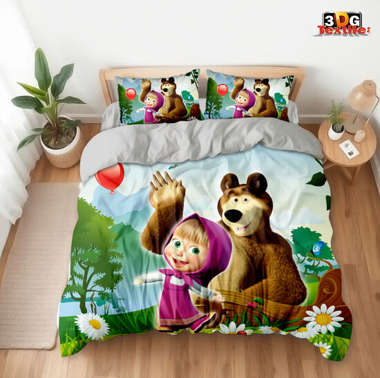 Ágynemű szett Masha and the bear