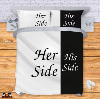 Ágynemű szett Her side, his side