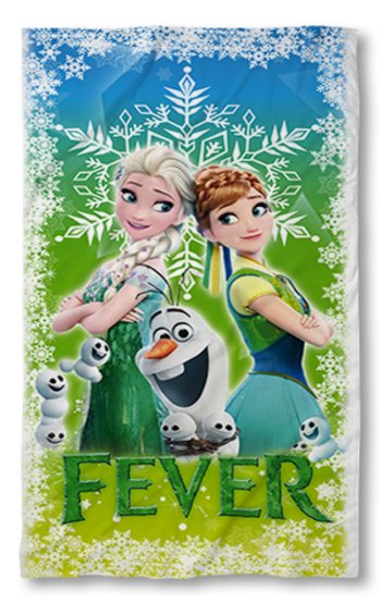 Strandtörölköző Frozen Fever pink