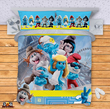 Ágynemű szett The Smurfs
