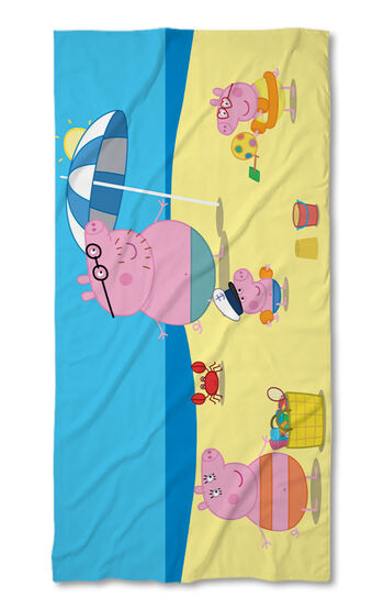 Strandtörölköző Peppa pigg on the beach