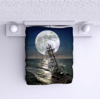 Ágytakaró Ship and Moon